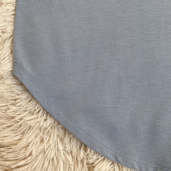Zenana Premium V-Neck Top 💗 Blue-Gray - Picture 8 of 11